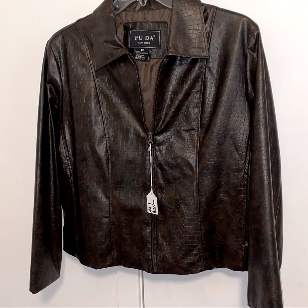 Like New Faux Leather Jacket- Ladies Size 1X